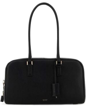 Tom Ford Soft Grain Leather Small Shoulder Bag - Black