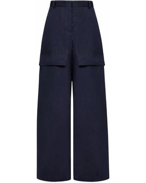 Stella McCartney Cotton Cargo Trousers - Blue