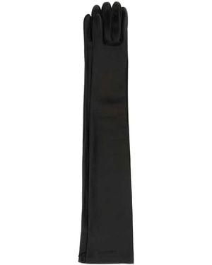 Balenciaga Leather Gloves - Black