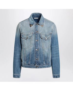 Versace Stonewashed Denim Jacket - Blue