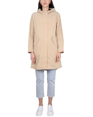 Woolrich Long Summer Parka - Natural