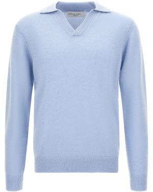 LARMERI STUDIO 'Cash' Polo Shirt - Blue