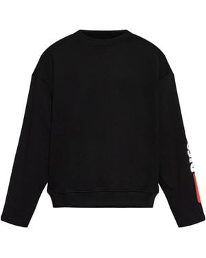 DIESEL Logo Sleeve Crewneck - Black