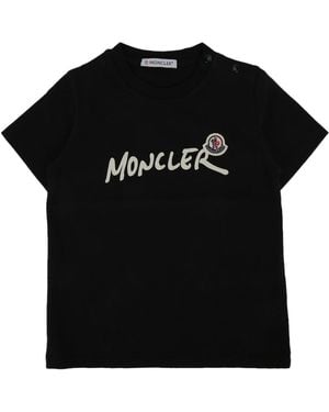 Moncler Jr Ss T-Shirt - Black