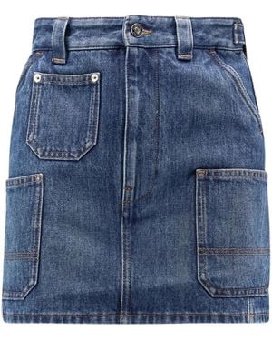 Givenchy Mini Cargo Skirt - Blue