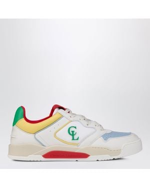 Christian Louboutin Multicolour Bsktball 1 Retro Trainers - White