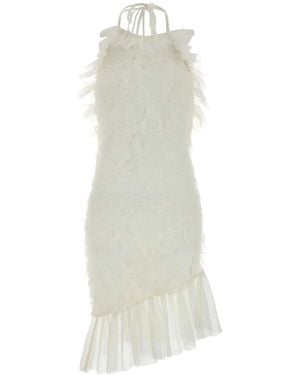 Blumarine Abito Tulle - White