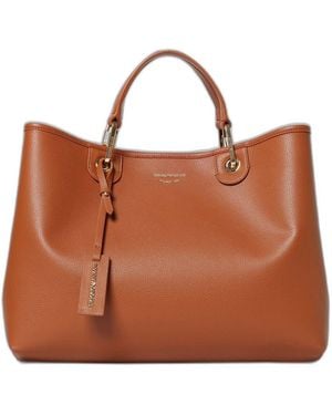 Emporio Armani Myea Medium Tote Bag - Brown