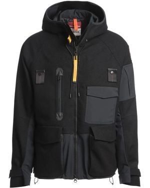 Parajumpers Polyester Wool Coat - Black