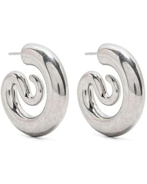 Panconesi "Serpent" Hoops Small - White