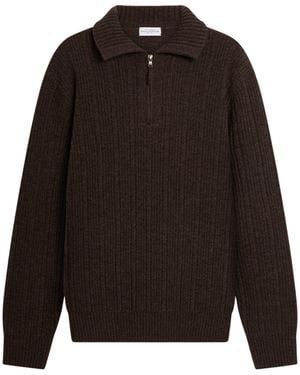 Ballantyne Half-Zip Jumper - Brown