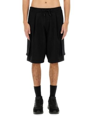 DSquared² Cargo Bermuda Shorts "Balloon" - Black