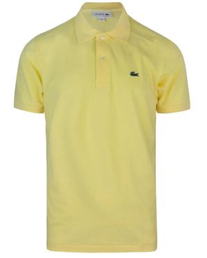 Lacoste Cotton Polyester Elastane T-Shirt - Yellow