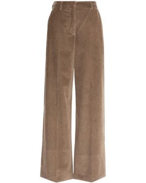Weekend by Maxmara Cotton Velvet Pants - Brown