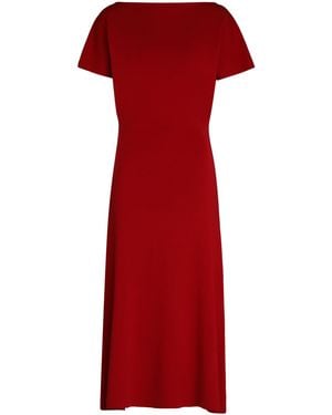 P.A.R.O.S.H. Lime Knitted Long Dress - Red
