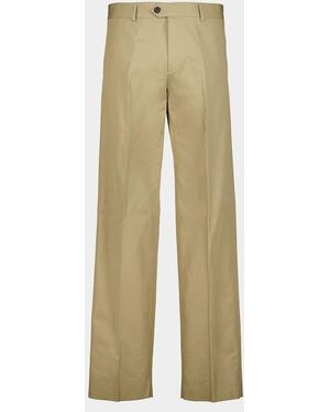 Fendi Cotton Trench Trousers - Natural