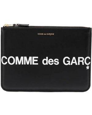 Comme des Garçons Wallet Wallet Huge Logo - Black