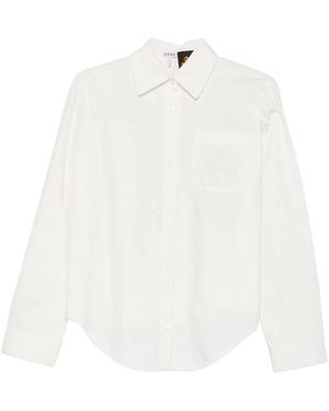 Loewe X Paula's Ibiza Anagram-Embroidered Shirt - White