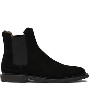 Common Projects Suede Chelsea Ankle Boots - Black