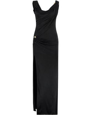 Versace Jersey Maxi Dress - Black