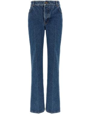 Balmain Embroidery Jeans - Blue