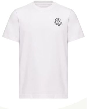 Moncler Cotton Short Sleeve T-Shirt - White
