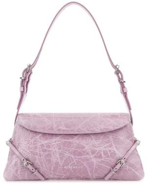 Givenchy Lilac Leather Pâ€Tit Voyou Shoulder Bag - Purple