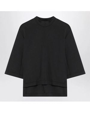 Moncler Genius Moncler X Edward Enninful Neoprene Crew Neck T-Shirt - Black