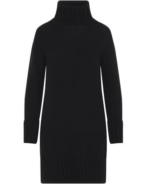 Moncler Abito A Collo Alto - Black