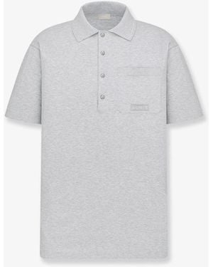 Dior Mélnge Cotton And Silk Polo Shirt - White