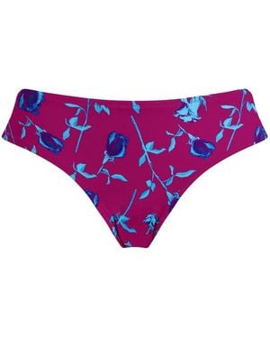 Vilebrequin Bikini Briefs With Floral Print And Clean Design - Purple