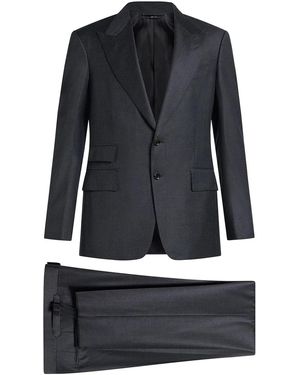 Tom Ford Single Breasted Suit - Black