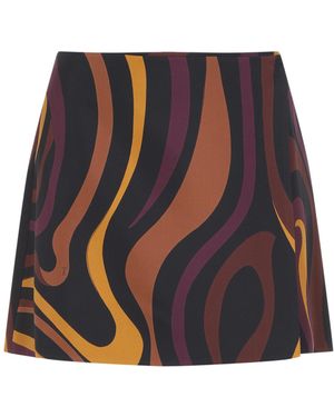 PUCCI Bordeaux Mini Skirt - Blue