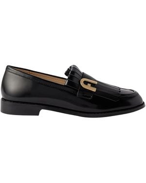 Furla Lidia Loafers - Black