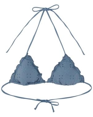 MC2 Saint Barth "Sangallo Sagittarius Miami" Bikini Top - Blue