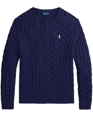 Polo Ralph Lauren Cable-Knit Cotton Jumper - Blue