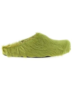 Marni 'Fussbett' Sabots - Green