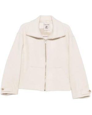 Semicouture Jeanie Wool Coat - White