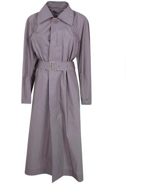 HOMME PLISSÉ Homme Plisse "Akimbo" Volume Coat - Purple