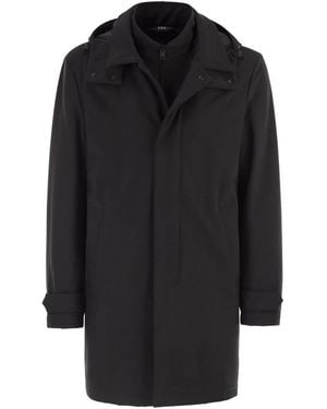 Fay Morning Coat Travel - Black
