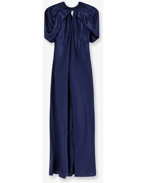 Alberta Ferretti Viscose Long Dress - Blue