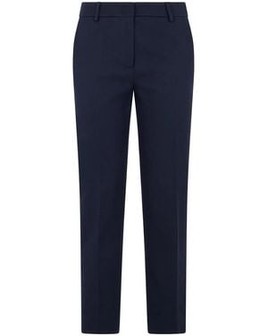 Weekend by Maxmara Classic Cotton Trousers - Blue