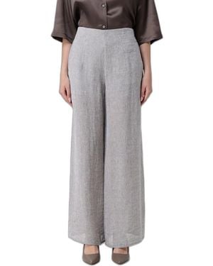 Emporio Armani Linen Pants - Gray
