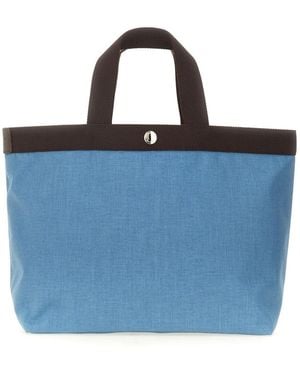 Herve Chapelier Medium Tote Bag - Blue