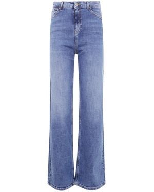 Twinset Wid Leg Fit Denim - Blue