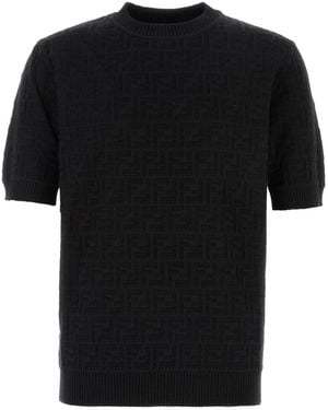 Fendi Cotton Sweater - Black