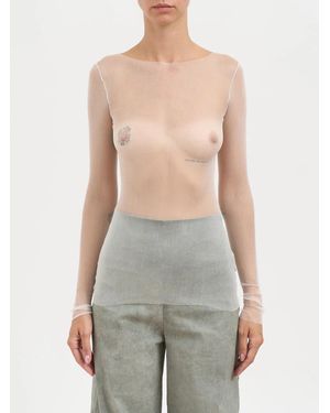 Cortana Silk Tulle Top - Grey