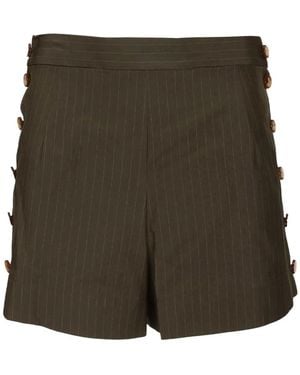 Vivienne Westwood Dark Wool Shorts - Green