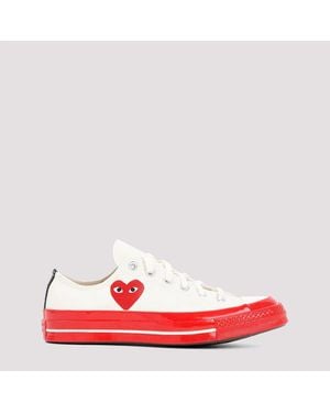 COMME DES GARÇONS PLAY Heart Print Sneakers - Red