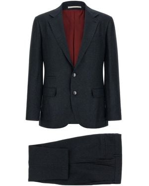Brunello Cucinelli Hopsack Dress - Black
